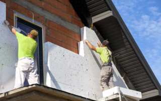 Elevation,Of,The,Building,Styrofoam,Insulation