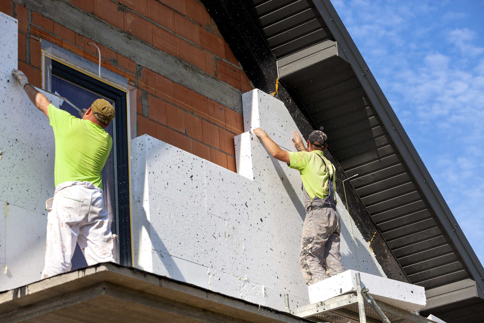 Elevation,Of,The,Building,Styrofoam,Insulation